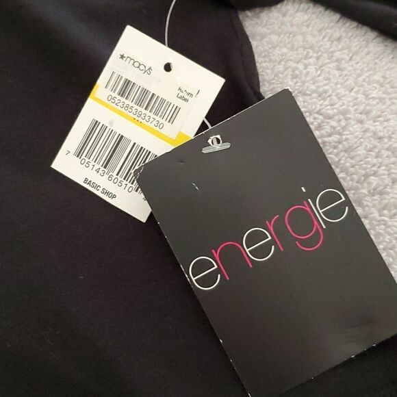 NWT Energie Women's Black Cross Front Shirt Size Medium - Picture 6 of 12